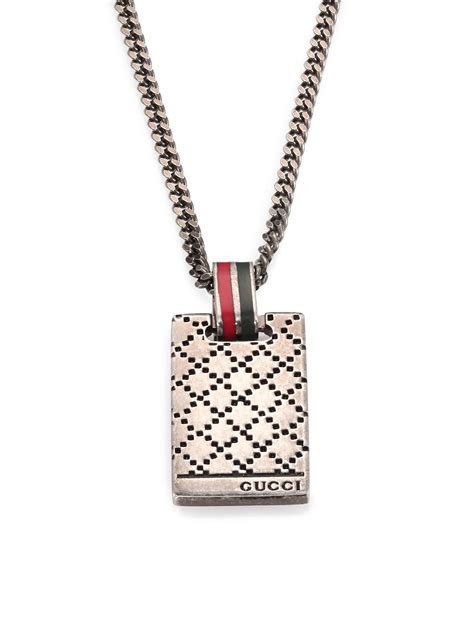 gucci men necklace|diamond earrings for men Gucci.